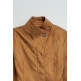 femme suede jacket with gold button 124