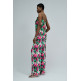 pantalon femme  salsa jeans print hight rise pants