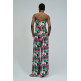 pantalon femme  salsa jeans print hight rise pants