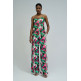 pantalon femme  salsa jeans print hight rise pants