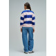 sweat-shirt femme  salsa jeans color block sweatshirt w/ pôle