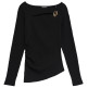 t-shirt femme  salsa jeans long sleeve with neckline meta