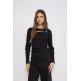 t-shirt femme  salsa jeans long sleeve with neckline meta