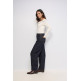maillot femme  salsa jeans boat neck sweater w/ flowers a