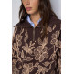 sweat-shirt femme  salsa jeans sweatshirt with floral embroid