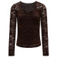 t-shirt femme  salsa jeans long sleeve mesh