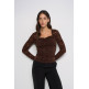 t-shirt femme  salsa jeans long sleeve mesh