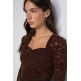t-shirt femme  salsa jeans long sleeve mesh