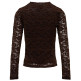 t-shirt femme  salsa jeans long sleeve mesh
