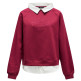 sweat-shirt femme  salsa jeans twofer sweatshirt with brandin