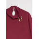 chemise femme  salsa jeans high-neck blouse with metallic