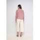 chemise femme  salsa jeans stripped satin wrap blouse