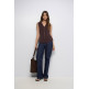 t-shirt femme  salsa jeans knit vest wth metal buttons