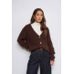  salsa jeans knit cardigan with sequins
