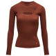 t-shirt femme  salsa jeans lurex knit long sleeve w/ fron
