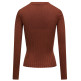 t-shirt femme  salsa jeans lurex knit long sleeve w/ fron