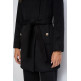 manteau femme  salsa jeans grace wool coat with buttons