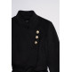 manteau femme  salsa jeans grace wool coat with buttons