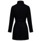 manteau femme  salsa jeans grace wool coat with buttons