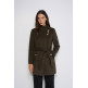 manteau femme  salsa jeans grace wool coat with buttons