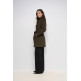 manteau femme  salsa jeans grace wool coat with buttons