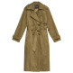 manteau femme  salsa jeans fake suede long trench coat