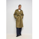 manteau femme  salsa jeans fake suede long trench coat