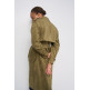 manteau femme  salsa jeans fake suede long trench coat