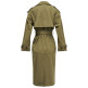 manteau femme  salsa jeans fake suede long trench coat