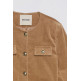 manteau femme  salsa jeans corduroy chanel jacket