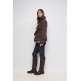 manteau femme  salsa jeans puffer coat with built-in belt
