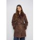 manteau femme  salsa jeans diana long shearling coat