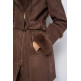 manteau femme  salsa jeans diana long shearling coat