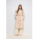 manteau femme  salsa jeans long puffer with wool scarf