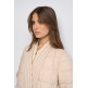 manteau femme  salsa jeans long puffer with wool scarf