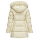 manteau femme  salsa jeans long puffer coat with front fu