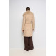 manteau femme  salsa jeans grace wool coat with fur