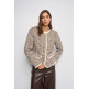manteau femme  salsa jeans tweed wool jacket w/ padded li