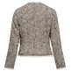 manteau femme  salsa jeans tweed wool jacket w/ padded li