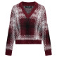 femme wool blend sweate with chess p 730