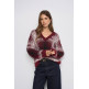 femme wool blend sweate with chess p 730