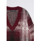 femme wool blend sweate with chess p 730