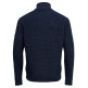 cazadora homme  salsa jeans knitted jacket with quilted fr