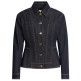 manteau femme  salsa jeans peplum overshirt atelier in ra