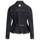 manteau femme  salsa jeans peplum overshirt atelier in ra
