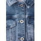 femme qr style jacket,mid blue washe 17790