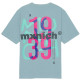 t-shirt homme  munich streetwear t-shirt turquoise