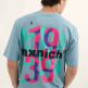 t-shirt homme  munich streetwear t-shirt turquoise