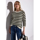 maillot femme street cosy striped mesh sweater