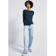 t-shirt femme  street qr_basic rounded u-boat neck